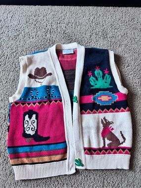 Sweater Loft New York Western Vest